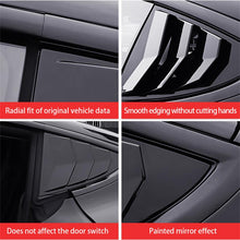 Load image into Gallery viewer, 2PCS Car Rear Window Triangle Sticker Exterior Carbon Fiber Sticker Shutter Decoration For Tesla Model 3/Y Modified Accessrories
