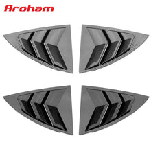 Load image into Gallery viewer, 2PCS Car Rear Window Triangle Sticker Exterior Carbon Fiber Sticker Shutter Decoration For Tesla Model 3/Y Modified Accessrories