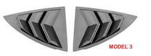 Load image into Gallery viewer, 2PCS Car Rear Window Triangle Sticker Exterior Carbon Fiber Sticker Shutter Decoration For Tesla Model 3/Y Modified Accessrories