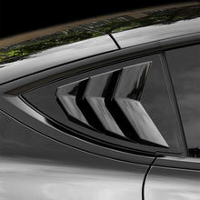 Load image into Gallery viewer, 2PCS Car Rear Window Triangle Sticker Exterior Carbon Fiber Sticker Shutter Decoration For Tesla Model 3/Y Modified Accessrories