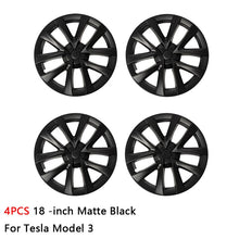 Charger l'image dans la galerie, 4PCS 18-Inch Hubcap Performance Replacement Wheel Cap Automobile Full Rim Cover For Tesla Model 3 2018-2023 Car Accessories