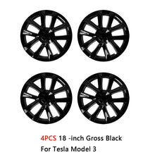 Charger l'image dans la galerie, 4PCS 18-Inch Hubcap Performance Replacement Wheel Cap Automobile Full Rim Cover For Tesla Model 3 2018-2023 Car Accessories