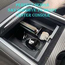 Cargar imagen en el visor de la galería, Aroham 3PCS Center Console Organizer Tray Hidden Cubby Drawer Storage Box ABS Material For Tesla Model 3 Model Y 2021 2022 2023