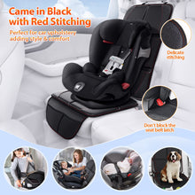 Charger l'image dans la galerie, XL Thickest EPE Cushion Car Seat Protector Mat 2 Pack Large Waterproof 600D Fabric Child Baby Seat Protector with Storage Pockets for SUV Sedan Truck Leather and Fabric Car Seat