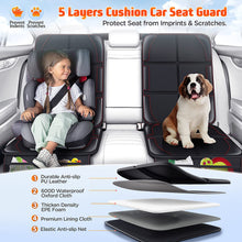 Charger l'image dans la galerie, XL Thickest EPE Cushion Car Seat Protector Mat 2 Pack Large Waterproof 600D Fabric Child Baby Seat Protector with Storage Pockets for SUV Sedan Truck Leather and Fabric Car Seat