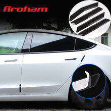 Charger l'image dans la galerie, Aroham For Tesla Model 3 Y 4Pcs Car Door Anti Collision Protector Bar Stickers Side Edge Guards Cover Protection Strip