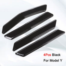 Charger l'image dans la galerie, Aroham For Tesla Model 3 Y 4Pcs Car Door Anti Collision Protector Bar Stickers Side Edge Guards Cover Protection Strip