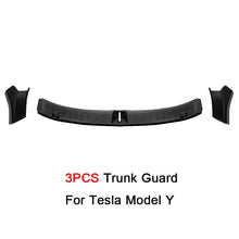 Cargar imagen en el visor de la galería, Trunk Plate Cover Leather Style Rubber Protector For Tesla Model Y Threshold Bumper Guards Anti-dirty Pad Prevent Scratching