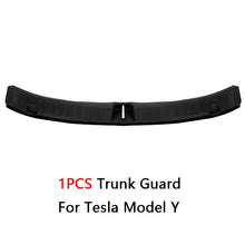 Cargar imagen en el visor de la galería, Trunk Plate Cover Leather Style Rubber Protector For Tesla Model Y Threshold Bumper Guards Anti-dirty Pad Prevent Scratching