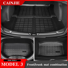 Load image into Gallery viewer, 2021 New Model 3 Car Front Trunk Mat For Tesla Model 3 2022 2023Accessories TPE Upper Trunk Mat Waterproof Lower Trunk Mat