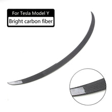Load image into Gallery viewer, For Tesla Model Y/ Model 3 Spoiler Carbon Type Performance Carbon Fiber Rear Trunk Lip Carbon Fiber ABS Wing Car Styling
