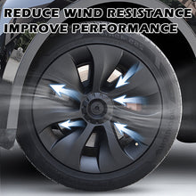 Charger l'image dans la galerie, Aroham Free Shipping 4PCS Car Whirlwind Uberturbine Hubcap Wheel Cover 18-inch For Tesla Model 3 19-inch For Model Y 2017~2023 High Quality Replacement Wheel Cap Accessories