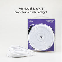 Load image into Gallery viewer, Aroham Front Ambient Light with RGB Adjustable Color Bluetooth Control Led Light Bar For Tesla Model 3 Y S X Car Accessories