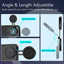 Carica l'immagine nel visualizzatore di Gallery, Car Phone Holder Mount for Tesla Model 3/X/Y/S, Marnana Invisible Magnetic Phone Mount for car, Foldaway Car Mount Phone Holder for MagSafe Design Compatible with iPhone Samsung Cell Phones - Black