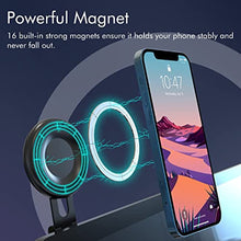 Carica l'immagine nel visualizzatore di Gallery, Car Phone Holder Mount for Tesla Model 3/X/Y/S, Marnana Invisible Magnetic Phone Mount for car, Foldaway Car Mount Phone Holder for MagSafe Design Compatible with iPhone Samsung Cell Phones - Black
