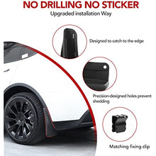 Cargar imagen en el visor de la galería, Aroham Tesla Model Y Mud Flaps Splash Guards (Set of Four) No Need to Drill Holes