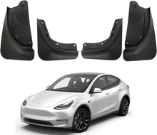Cargar imagen en el visor de la galería, Aroham Tesla Model Y Mud Flaps Splash Guards (Set of Four) No Need to Drill Holes