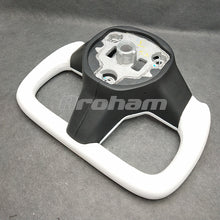 Charger l'image dans la galerie, For Tesla Yoke Steering Wheel White Leather and Special Design For Model 3 Model Y 2017-2023