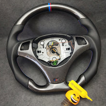 Load image into Gallery viewer, Aroham Carbon Fiber Steering Wheel With Smooth Leather For BMW M Sport M3 E90 E91 E92 E93 E87 E81 E82 E88 3 Series 2005-2017
