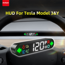 Cargar imagen en el visor de la galería, Aroham HUD Head-Up Display For Tesla Model 3 Model Y 2021 2022 2023 Dedicated Electronics Digital Speedometer Car Accessories