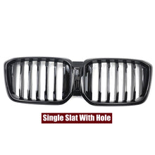 Charger l'image dans la galerie, Car Front Grills Kidney Grill Bumper Racing Grille Gloss Black Double Slat Single Line For BMW X3 X4 G01 G02 LCI 2022+