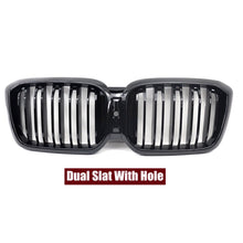 Charger l'image dans la galerie, Car Front Grills Kidney Grill Bumper Racing Grille Gloss Black Double Slat Single Line For BMW X3 X4 G01 G02 LCI 2022+