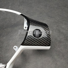 画像をギャラリービューアに読み込む, Carbon Fiber Steering Wheel Button Panel Decoration Cover Trim For Tesla Model 3 Model Y 2017 2018 2019 2020 2021