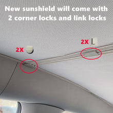 Load image into Gallery viewer, Aroham ModelY Split Upgrade Buckle Sun Shades Glass Roof Sunshade For Tesla Model Y 2022 2023Front Rear Sunroof Windshield Skylight