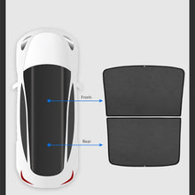 Load image into Gallery viewer, Aroham ModelY Split Upgrade Buckle Sun Shades Glass Roof Sunshade For Tesla Model Y 2022 2023Front Rear Sunroof Windshield Skylight