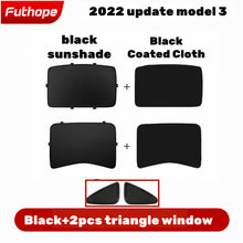 Load image into Gallery viewer, Aroham ModelY Split Upgrade Buckle Sun Shades Glass Roof Sunshade For Tesla Model Y 2022 2023Front Rear Sunroof Windshield Skylight