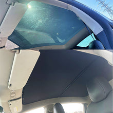 Load image into Gallery viewer, Aroham ModelY Split Upgrade Buckle Sun Shades Glass Roof Sunshade For Tesla Model Y 2022 2023Front Rear Sunroof Windshield Skylight