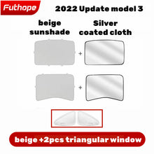 Load image into Gallery viewer, Aroham ModelY Split Upgrade Buckle Sun Shades Glass Roof Sunshade For Tesla Model Y 2022 2023Front Rear Sunroof Windshield Skylight