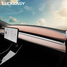 Cargar imagen en el visor de la galería, LUCKEASY For Tesla Model 3 2017-2023 Car Dashboard Decorative Cushion Model3 Center Console Light-Proof Pad Model Y Non-Slip Mat
