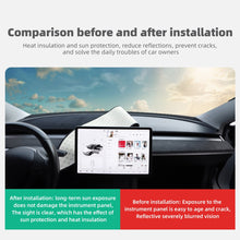 Cargar imagen en el visor de la galería, LUCKEASY For Tesla Model 3 2017-2023 Car Dashboard Decorative Cushion Model3 Center Console Light-Proof Pad Model Y Non-Slip Mat