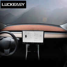Cargar imagen en el visor de la galería, LUCKEASY For Tesla Model 3 2017-2023 Car Dashboard Decorative Cushion Model3 Center Console Light-Proof Pad Model Y Non-Slip Mat