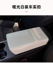 Carica l'immagine nel visualizzatore di Gallery, Tesla Model3 model y armrest case cover special central control carbon fiber panel cover patch protection interior decoration modification