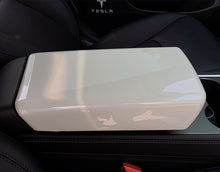 Carica l'immagine nel visualizzatore di Gallery, Tesla Model3 model y armrest case cover special central control carbon fiber panel cover patch protection interior decoration modification
