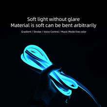 Load image into Gallery viewer, Aroham Front Ambient Light with RGB Adjustable Color Bluetooth Control Led Light Bar For Tesla Model 3 Y S X Car Accessories
