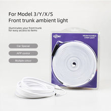 Load image into Gallery viewer, Aroham Front Ambient Light with RGB Adjustable Color Bluetooth Control Led Light Bar For Tesla Model 3 Y S X Car Accessories