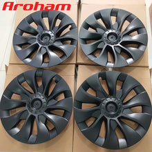 Charger et lire la vidéo dans la visionneuse de la Galerie, Aroham Free Shipping 4PCS Car Whirlwind Uberturbine Hubcap Wheel Cover 18-inch For Tesla Model 3 19-inch For Model Y 2017~2023 High Quality Replacement Wheel Cap Accessories