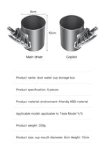 Cargar imagen en el visor de la galería, Aroham Water Cup Holder Door Handle Coffee Drink Holder For Tesla Model 3 Model Y 2021 2022 2023 Car Accessories