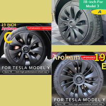 Charger l'image dans la galerie, Aroham Free Shipping 4PCS Car Whirlwind Uberturbine Hubcap Wheel Cover 18-inch For Tesla Model 3 19-inch For Model Y 2017~2023 High Quality Replacement Wheel Cap Accessories