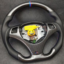 Load image into Gallery viewer, Aroham Carbon Fiber Steering Wheel With Smooth Leather For BMW M Sport M3 E90 E91 E92 E93 E87 E81 E82 E88 3 Series 2005-2017