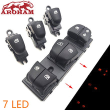 画像をギャラリービューアに読み込む, 7 LED Auto Power Window Switch/Single Window switch With LED For Nissan Qashqai/Altima/Sylphy/Tiida/X-Trail Orange light