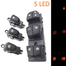 画像をギャラリービューアに読み込む, 7 LED Auto Power Window Switch/Single Window switch With LED For Nissan Qashqai/Altima/Sylphy/Tiida/X-Trail Orange light