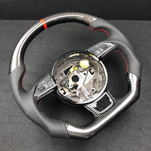 Load image into Gallery viewer, Refit Carbon fiber Leather steering wheel For Audi A3 A2 A5 A6 A7 A4L A6L Q3 Q5L Q7 A1 TT A8 2014 2015 2016 2017 2018 2019 2020