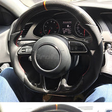 Load image into Gallery viewer, Refit Carbon fiber Leather steering wheel For Audi A3 A2 A5 A6 A7 A4L A6L Q3 Q5L Q7 A1 TT A8 2014 2015 2016 2017 2018 2019 2020