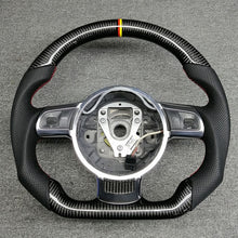 Load image into Gallery viewer, Refit Carbon fiber Leather steering wheel For Audi A3 A2 A5 A6 A7 A4L A6L Q3 Q5L Q7 A1 TT A8 2014 2015 2016 2017 2018 2019 2020