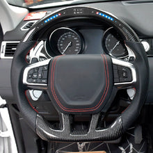 Load image into Gallery viewer, Refit Car LED Carbon fiber steering wheel For Land Rover Range Rover Velar Discovery Sport 3 4 Defender Freelander 2002-2020