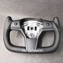 画像をギャラリービューアに読み込む, Yoke Steering Wheel No Heating Custom Carbon Fiber Or Full Leather For Tesla Model 3 Model Y 2017 2018 2019 2020 2021 2022 2023